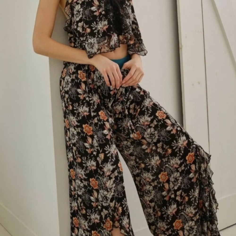 Free People Fallen Angel Ruffle Pant Size XS